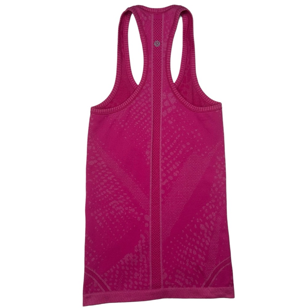 Lululemon Swiftly Tech Racerback Heathered Jewelled Magenta Style‎ W1N45S Size 2 - Picture 7 of 10